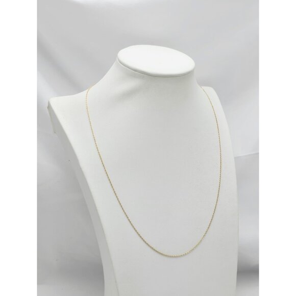 Unique 14K Solid Yellow Gold Designer Singapore Twist Chain Necklace - 20.50" L - Picture 4 of 15
